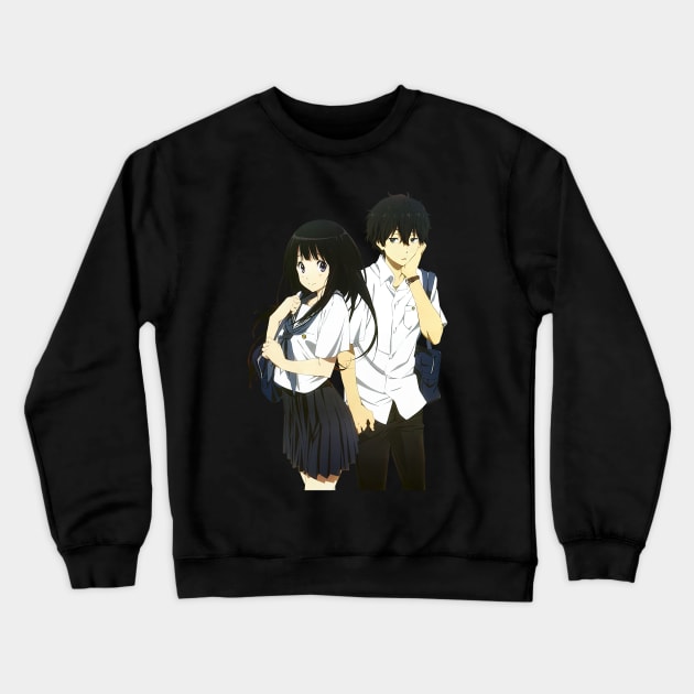 Hyouka Eru Chitanda Houtarou Oreki Crewneck Sweatshirt by RhysDawson